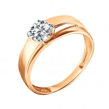 Кольцо Золото 585, КольцоКЛ-37/18,0/бцФ/з585