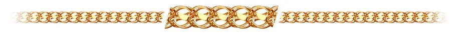 Цепочка Золото 585, плетение Кайзер, Кайзер Ц060