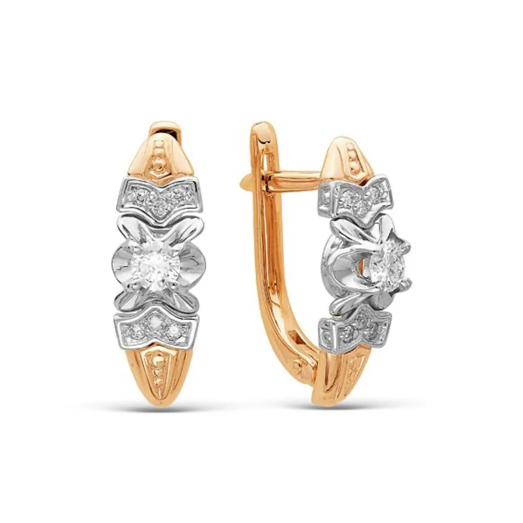 Серьги, Золото 585, 64010057