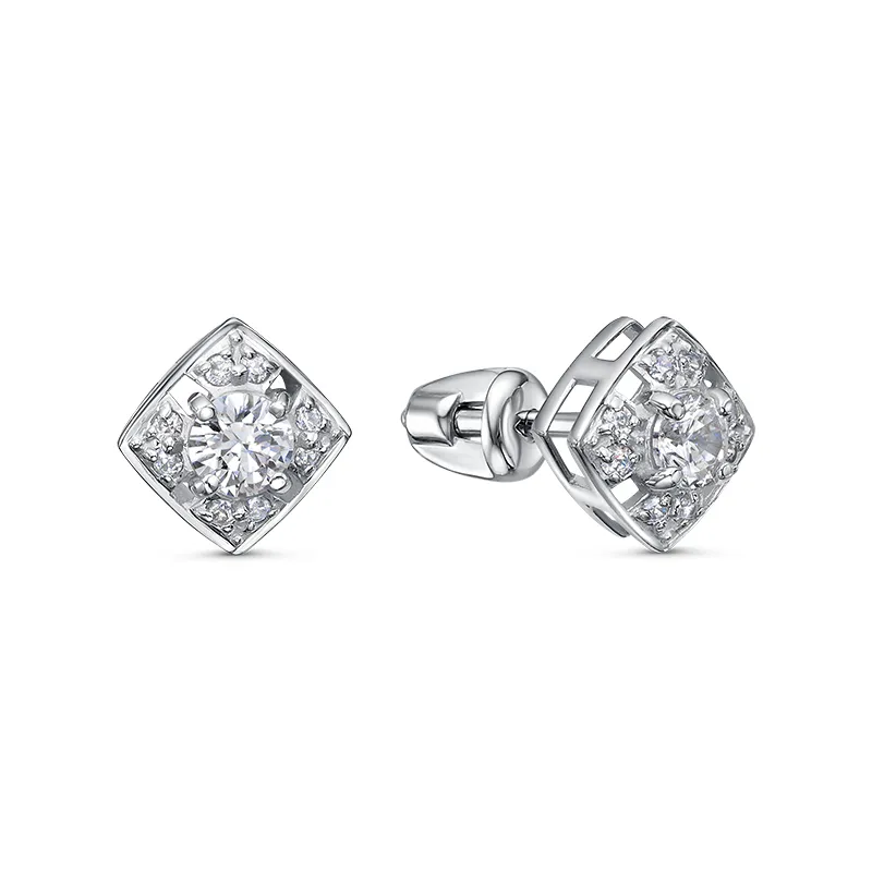 Серьги пусеты-гвоздики, Золото 585, б0506751