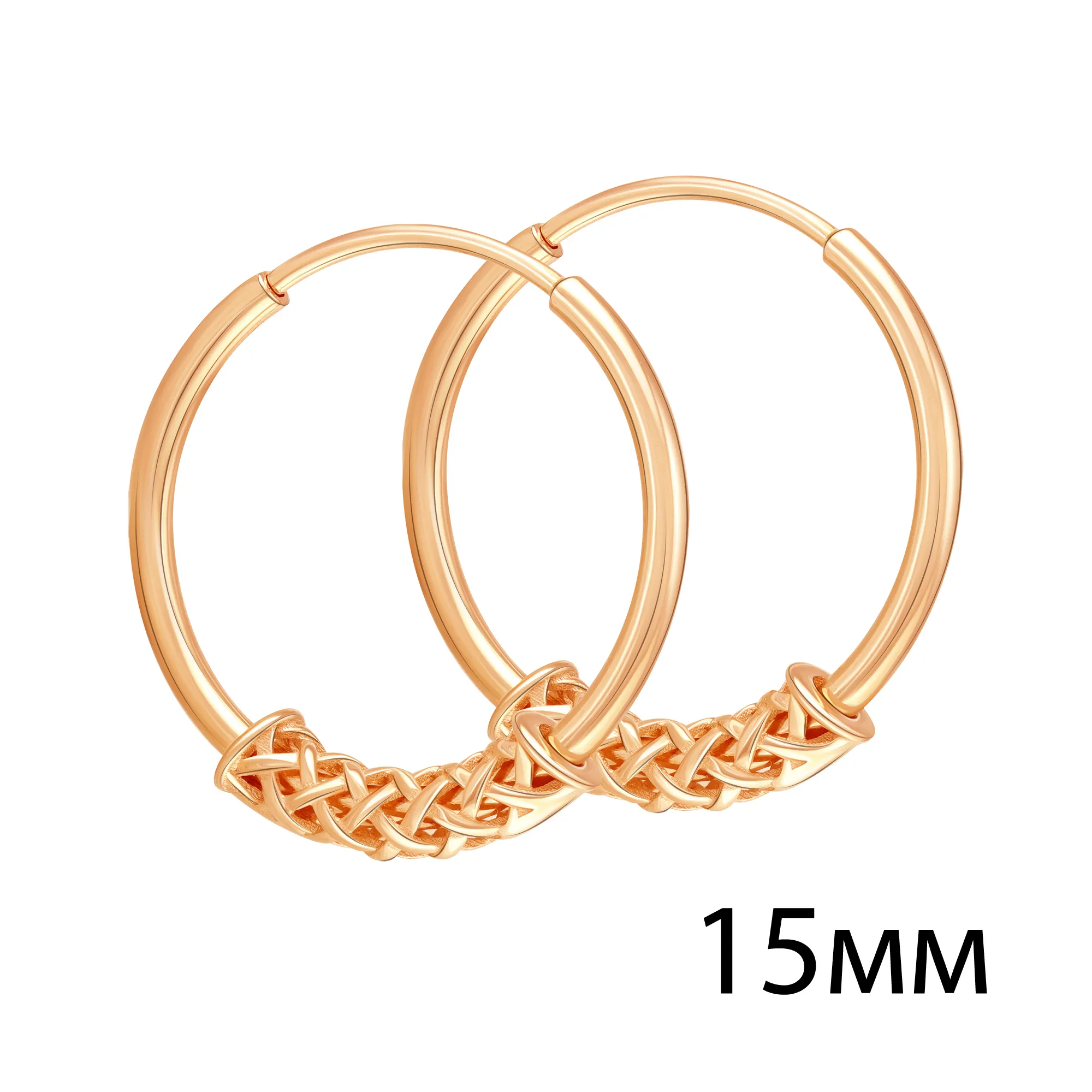 Конго/серьги-кольца,  Золото 585 , 00-62-0429-00