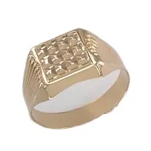 Кольцо мужское (печатка). Золото 585, 014102