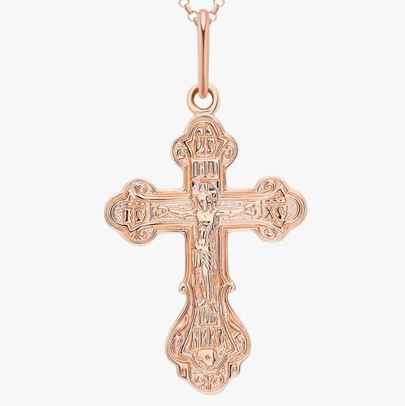 Подвеска крест, Золото 585, 326000 1 10