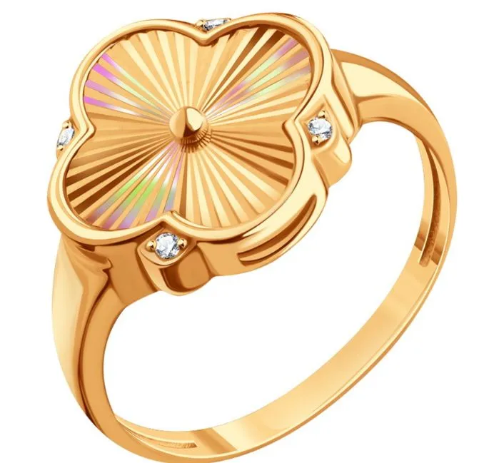 Кольцо Золото 585, Т10261Д142