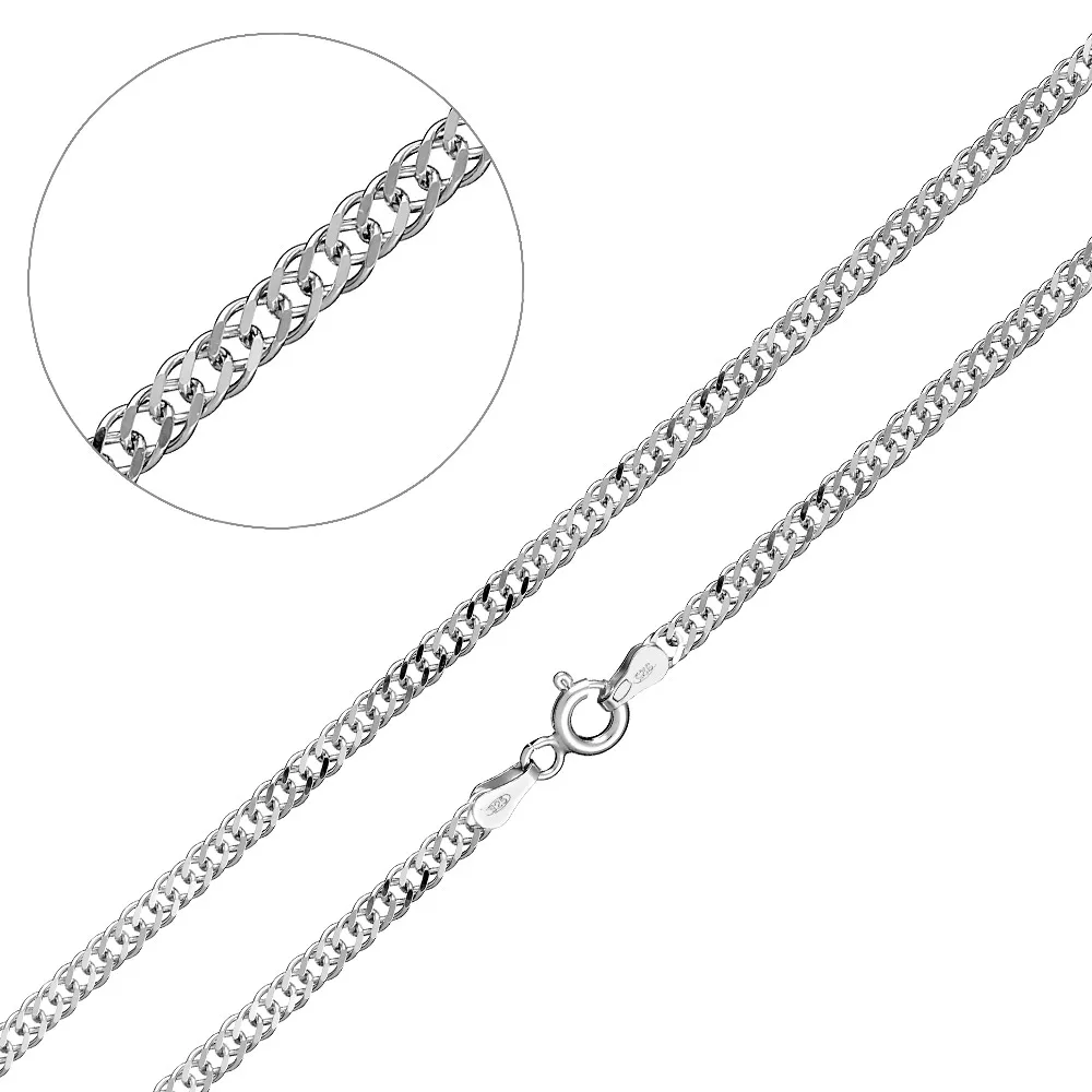 Цепочка Серебро 925, плетение Ромб, ДвР 0,4