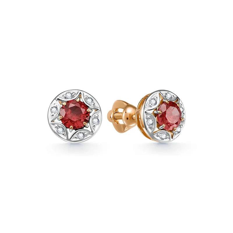 Серьги пусеты-гвоздики, Золото 585, 2673308 1 8 1