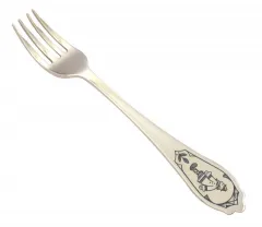 Вилка детская "Сказка о рыбаке и рыбке",  Серебро 925 40020130В05  Вилка детская "Сказка о рыбаке и рыбке",  Серебро 925 40020130В05