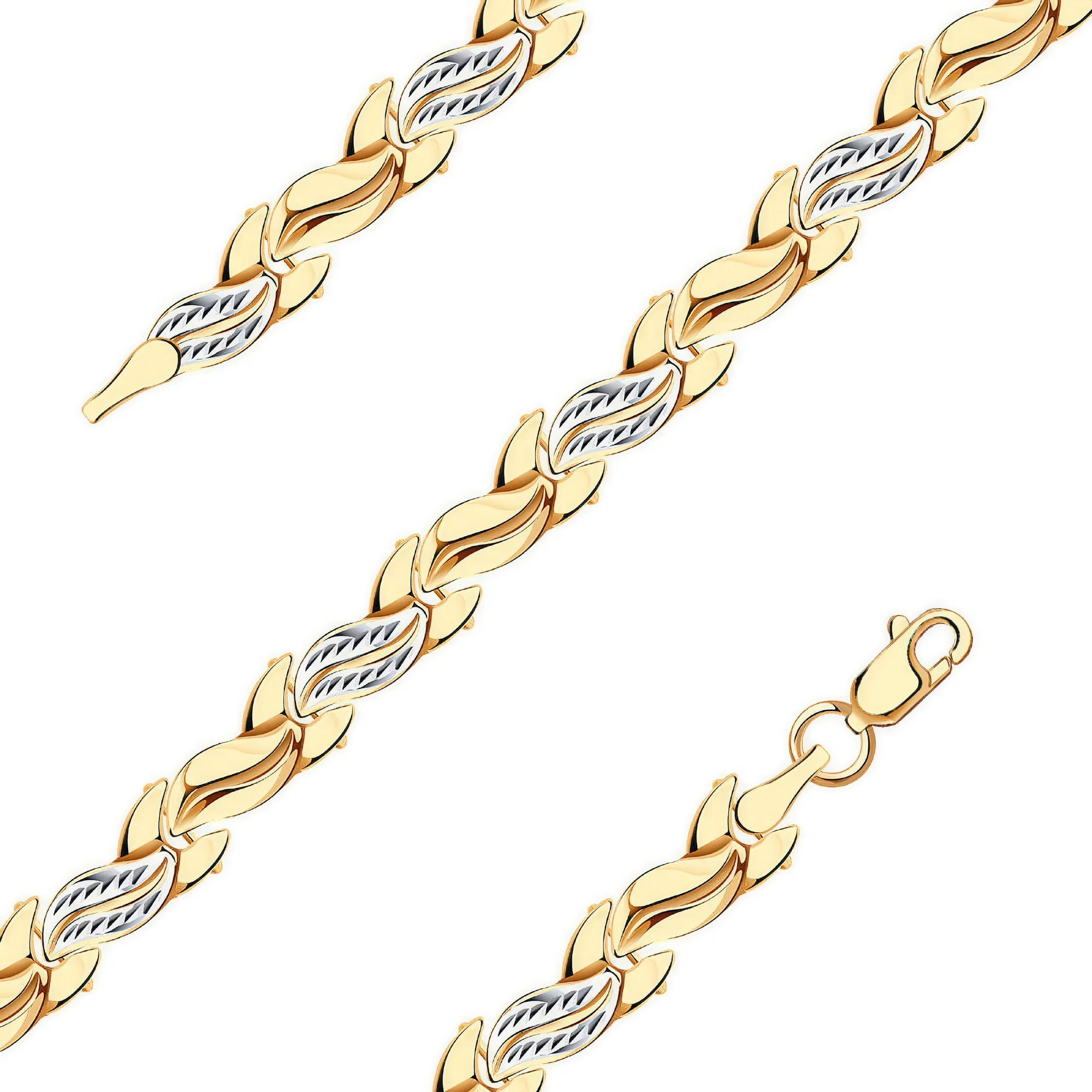 Браслет фантазийный Золото 585 
 09-0884