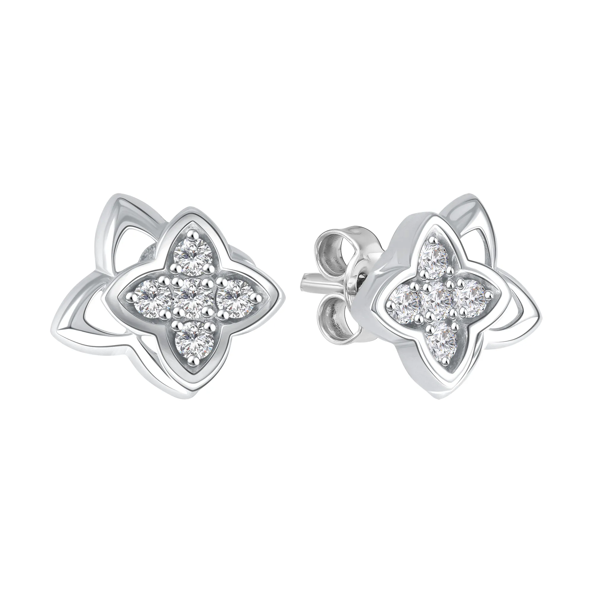 Серьги пусеты-гвоздики, Серебро 925, 90-62-0617-01