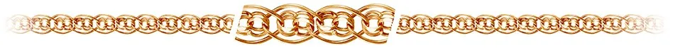 Цепочка Золото 585, плетение Бисмарк, Нонна-бисм.Ц070