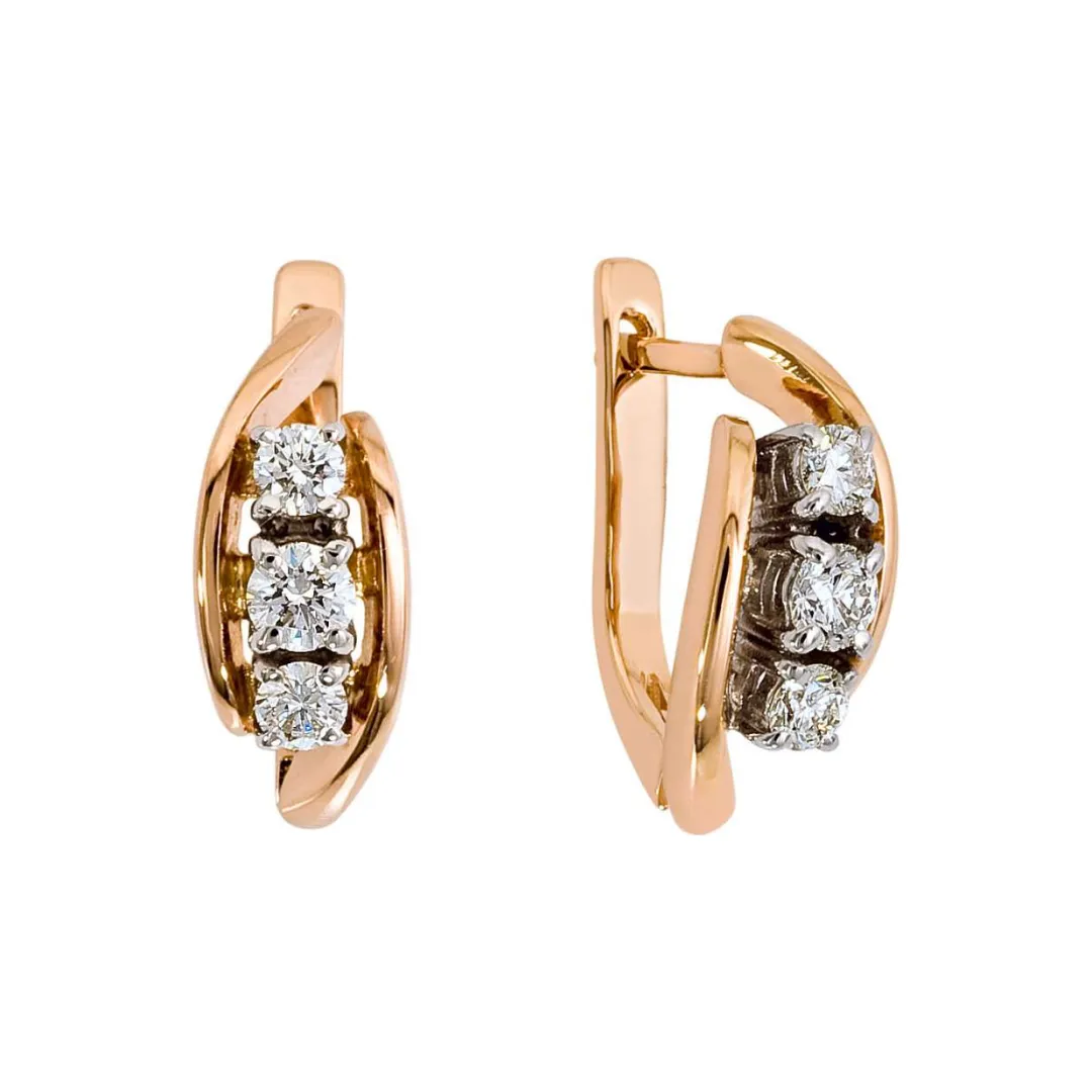 Серьги, Золото 585, 156911ю