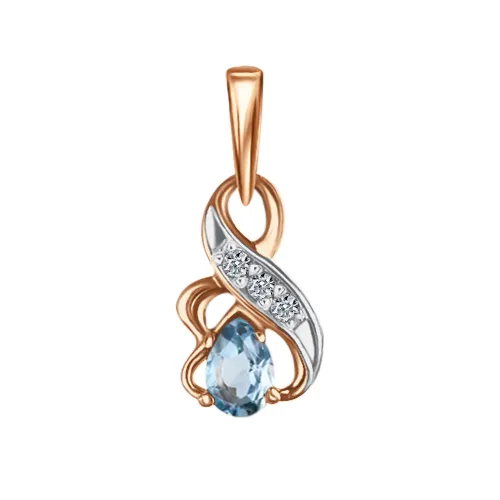 Подвеска фантазийная,  Золото 585, П122-9370Т