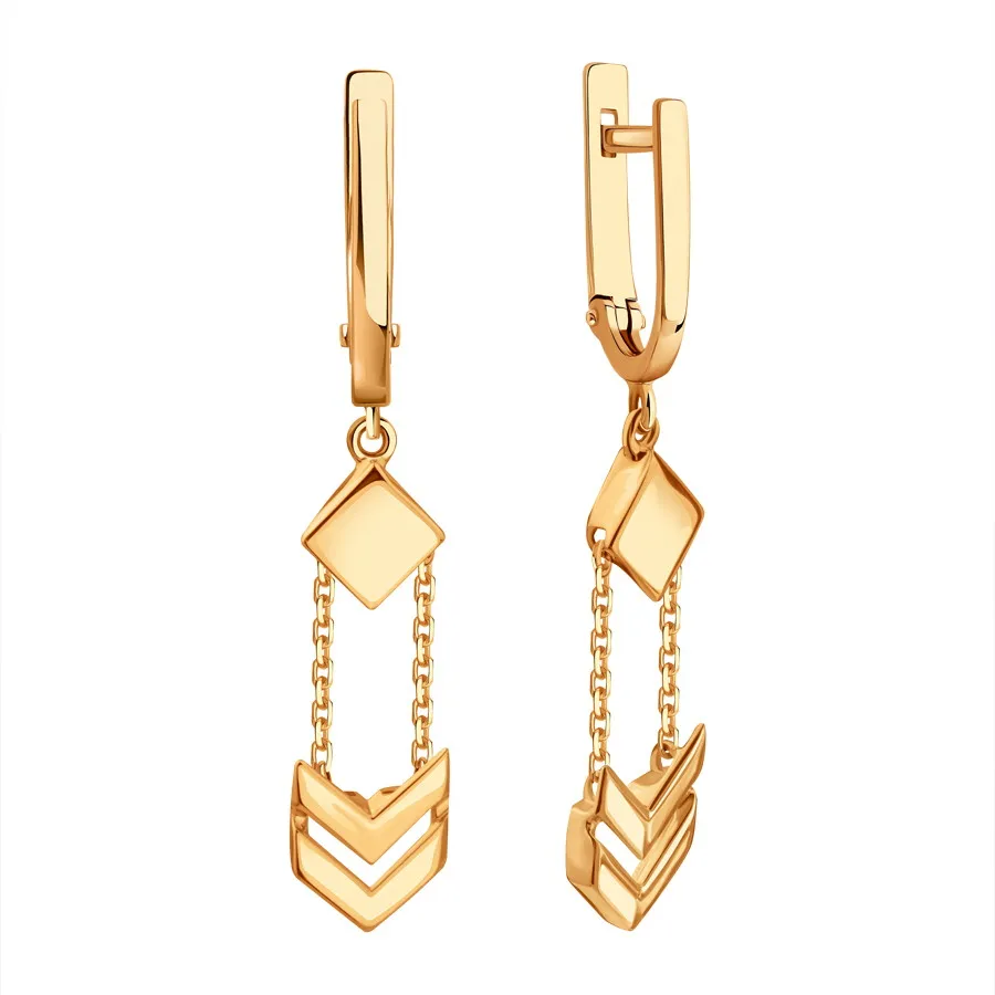 Серьги, Золото 585, Т10002Г788