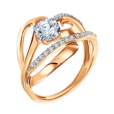 Кольцо Золото 585, К.20-06228Н/19,5/бцФ/з585