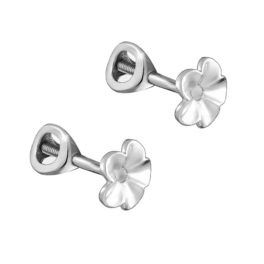 Серьги пусеты-гвоздики, Серебро 925, с105075рв