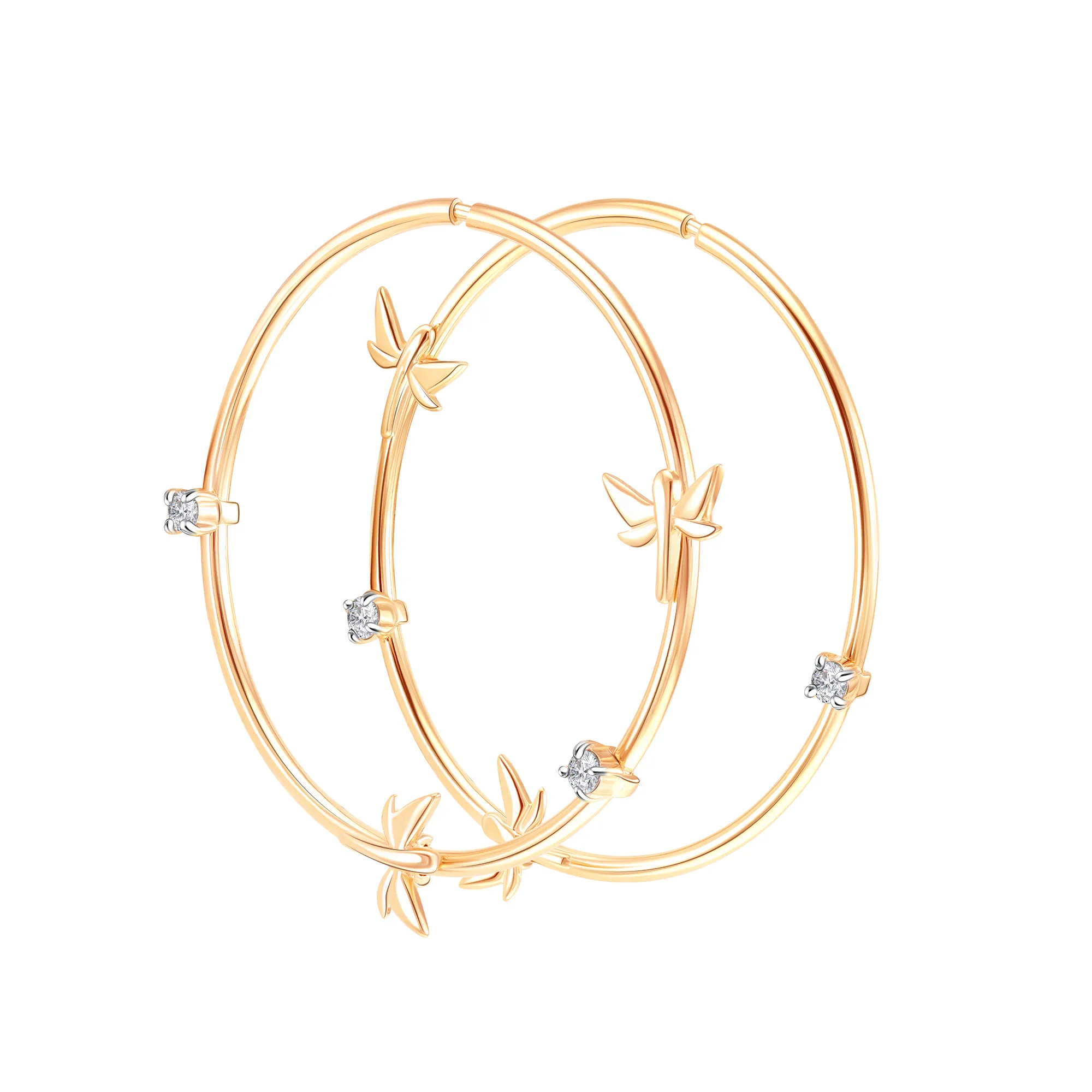 Конго/серьги-кольца,  Золото 585 , 04-52-0665-01