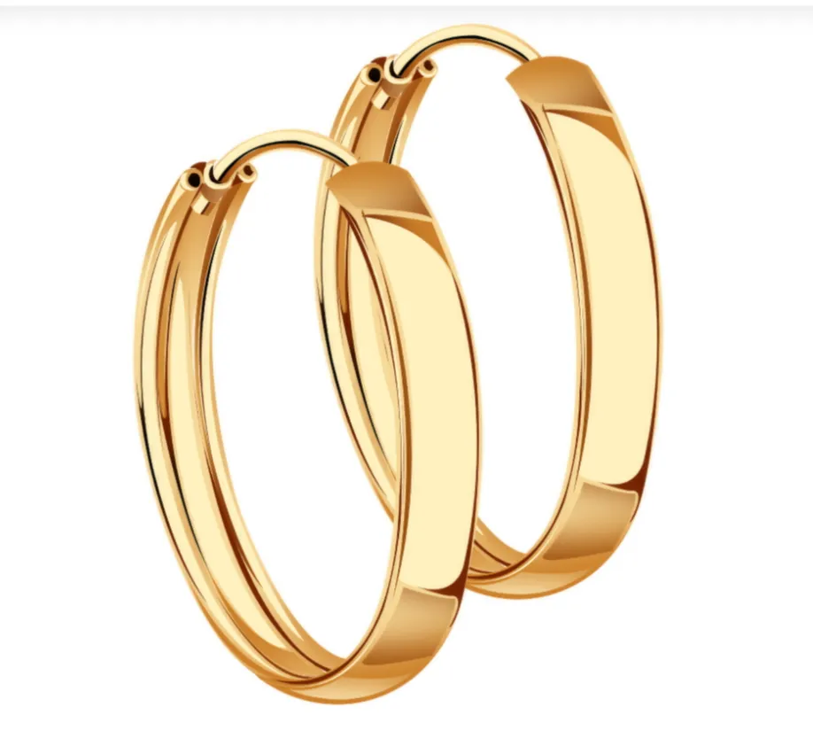 Конго/серьги-кольца,  Золото 585 , 00-52-0255-5-00