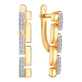 Серьги, Золото 585, Т14202Г240