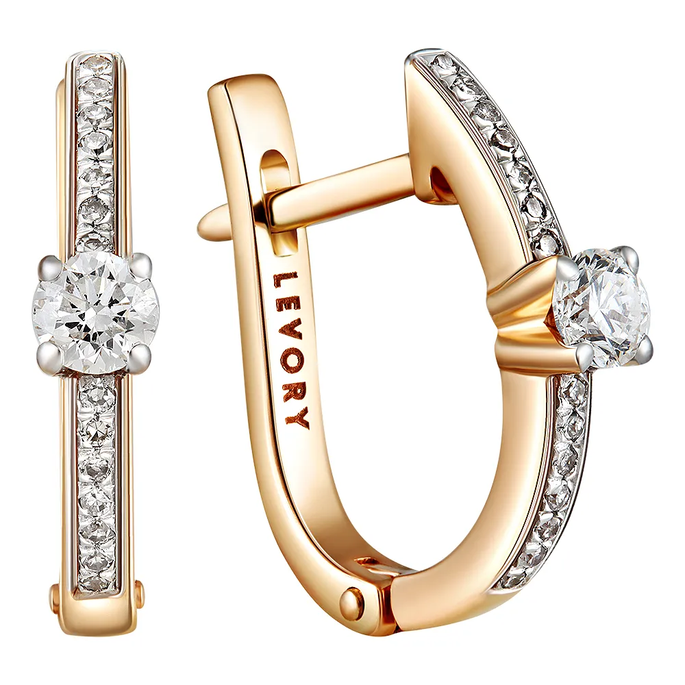 Серьги, Золото 585, 65-41E01244-X1DD