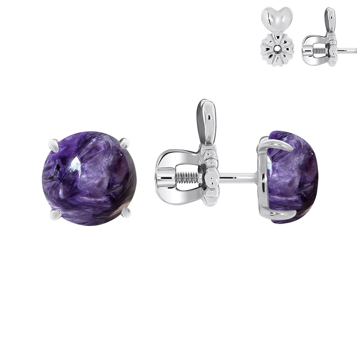 Серьги пусеты-гвоздики, Серебро 925, П340462680