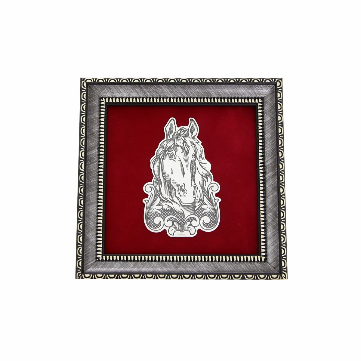 50320236А08 декоративное панно "Лошадь",  Серебро 925