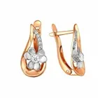 Серьги, Золото 585, Фианит 2282007 1 1 1 Серьги, Золото 585, Фианит 2282007 1 1 1