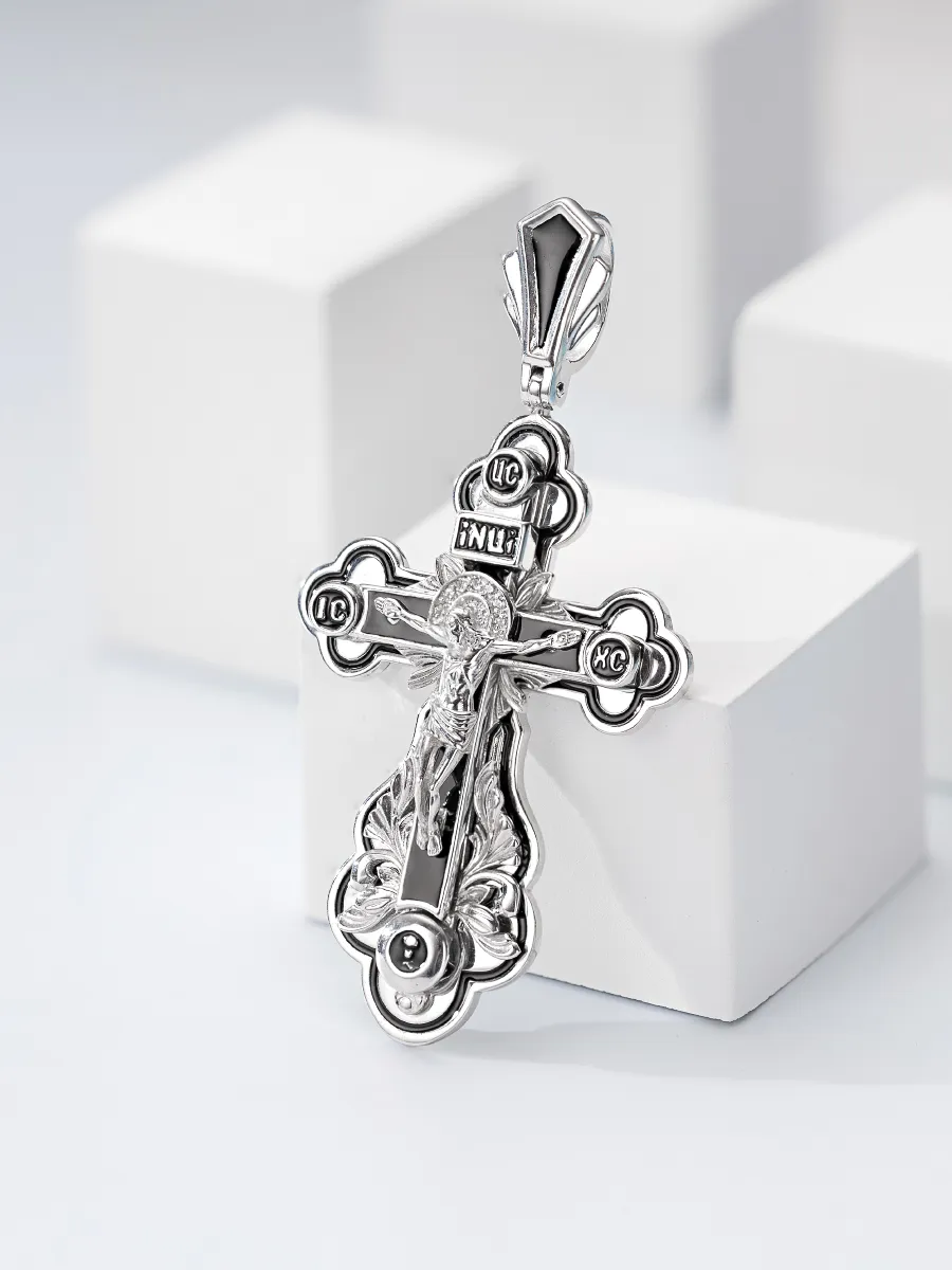 Подвеска крест, Серебро 925, ПД-1-321рч