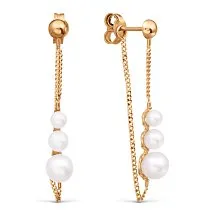 Серьги пусеты-гвоздики, Золото 585, Т10802Б649