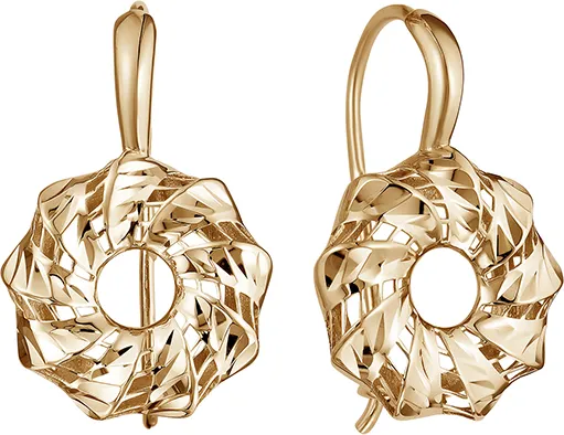 Серьги, Золото 585, АСд978-3880
