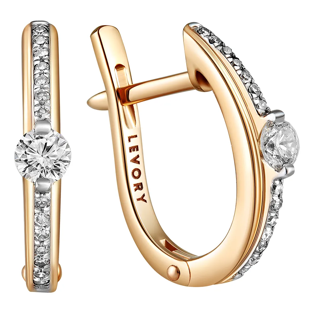 Серьги, Золото 585, 65-41E01249-X1DD