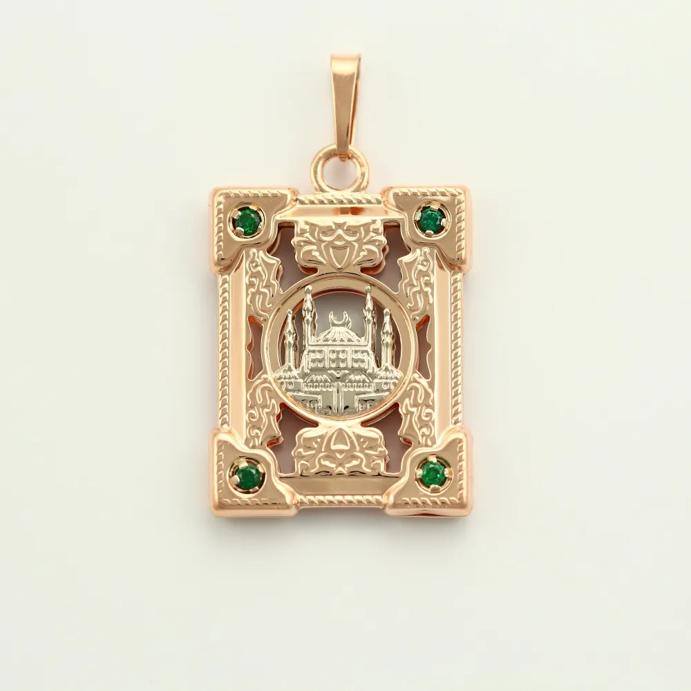 Мусульманская подвеска, Золото 585, ККЗ.27/Мечеть/з585