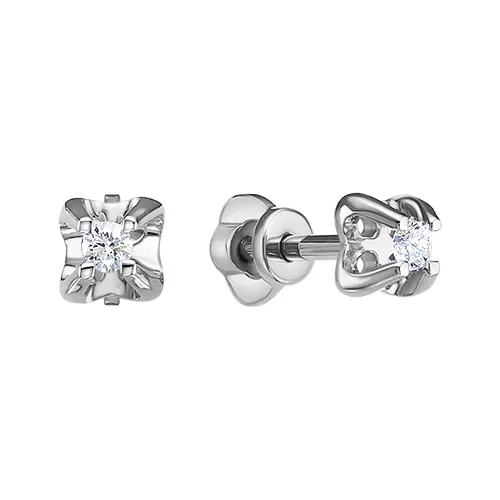 Серьги пусеты-гвоздики, Золото 585, С212-7217