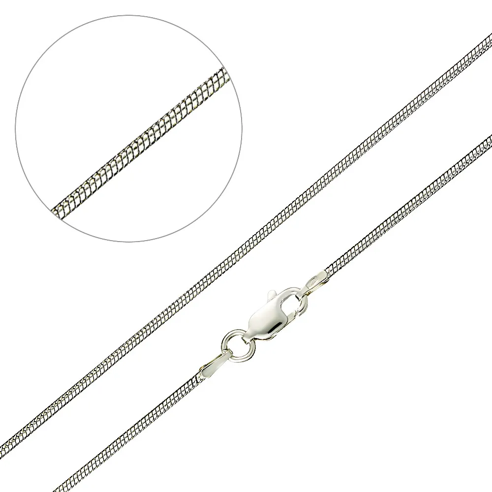 Цепочка Серебро 925, плетение Снейк, ТОр 25 