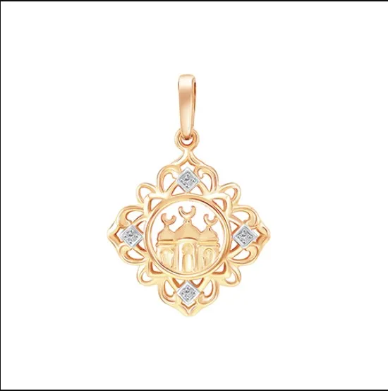 Мусульманская подвеска, Золото 585, 04-63-0115-00