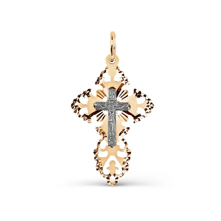 Подвеска крест, Золото 585, Т13066679