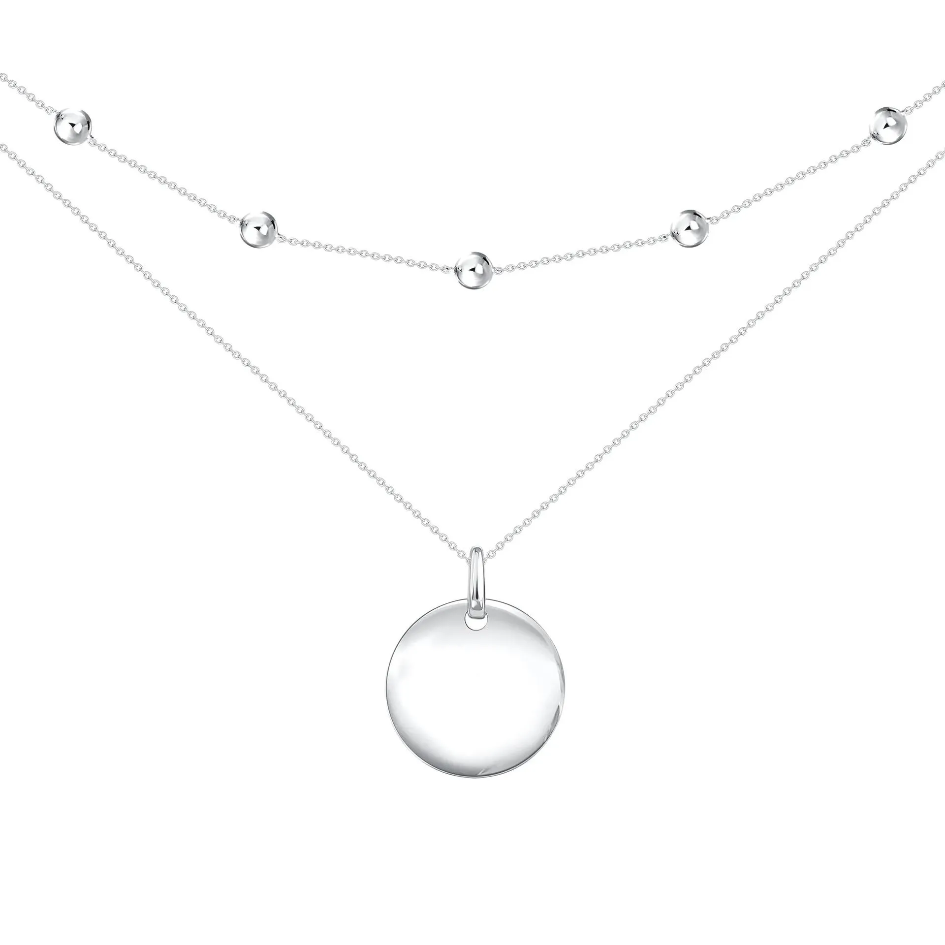 Колье из серебра