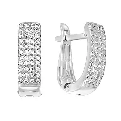 Серьги, Серебро 925, Фианит с1054р                    Серьги, Серебро 925, Фианит с1054р