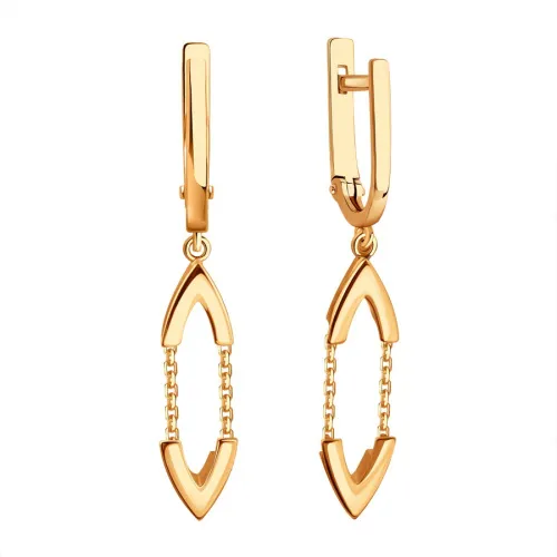 Серьги, Золото 585, Т10002Г790