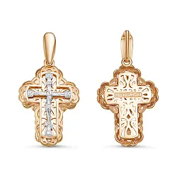 Подвеска крест, Золото 585 080637