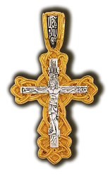 Подвеска крест, Серебро 925 08197