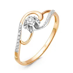 Кольцо Золото 585, Фианит 1339107 1 1 1