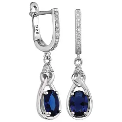 Серьги, Серебро 925, Фианит LLE 308-3 Серьги, Серебро 925, Фианит LLE 308-3