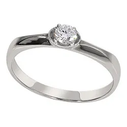 Помолвочное кольцо,  Золото 585, Бриллиант 705021ю