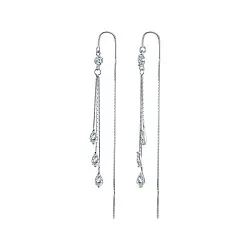 Серьги, Серебро 925, Фианит JXE 40