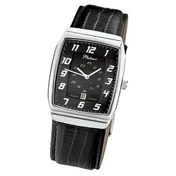 Часы,  Серебро 925, черный КЗМ 51300.507 Часы,  Серебро 925, черный КЗМ 51300.507