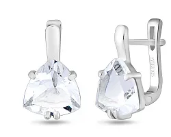 Серьги, Серебро 925, Хрусталь горный 656227