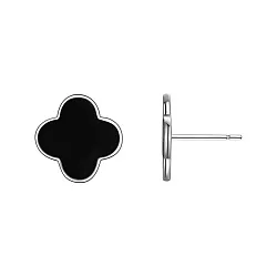 Серьги пусеты-гвоздики, Серебро 925, Эмаль MCE 23-1