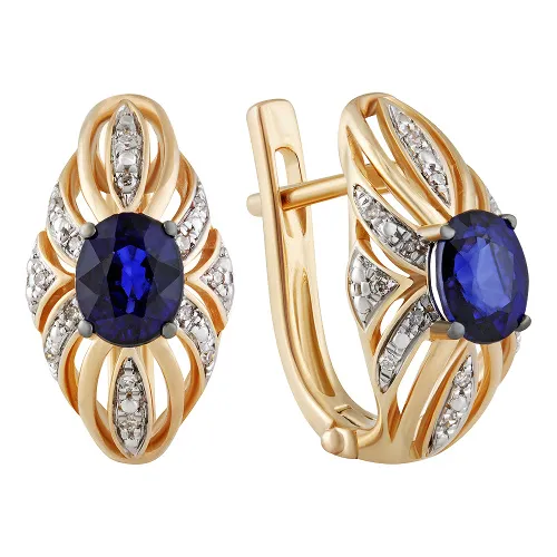 Серьги, Золото 585, 36-41E01319-S0DDSA Серьги, Золото 585, 36-41E01319-S0DDSA