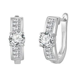 Серьги, Серебро 925, Фианит MCE 35