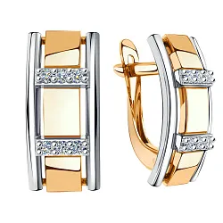 Серьги, Золото 585, Фианит 01-217599 Серьги, Золото 585, Фианит 01-217599